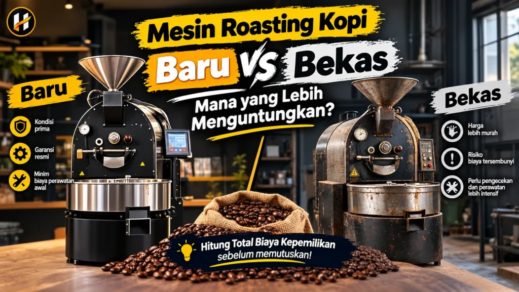 Mesin Roasting Kopi Baru Vs Bekas Mana Yang Lebih Menguntungkan