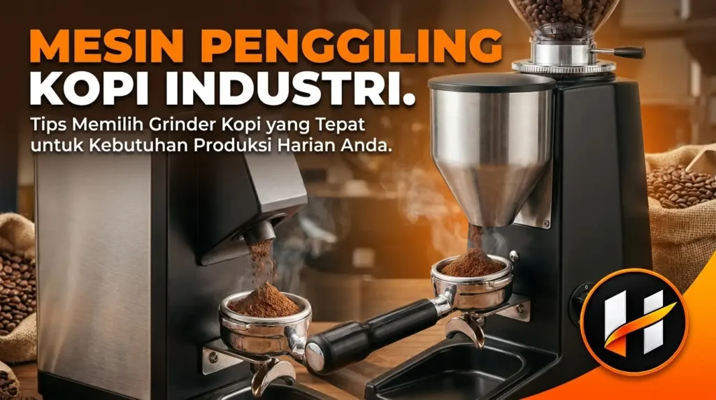 Mesin Grinder Kopi Industri Menggiling Biji Kopi Sangrai Menjadi Bubuk