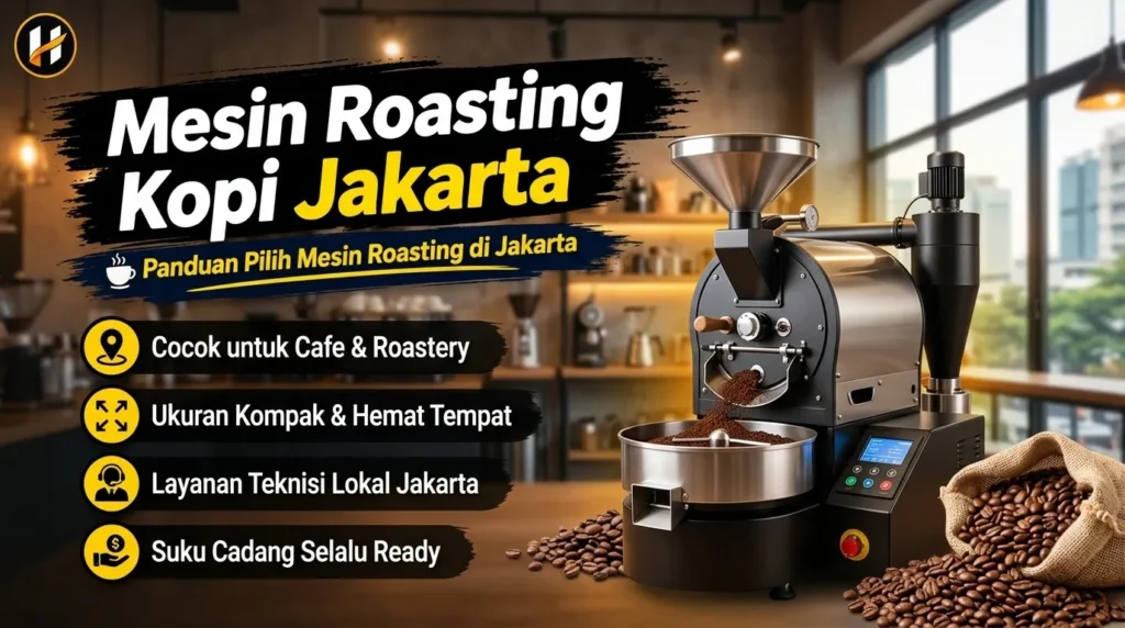 Mesin Roasting Kopi Untuk Kafe Dan Roastery Dengan Ruang Terbatas Di Jakarta