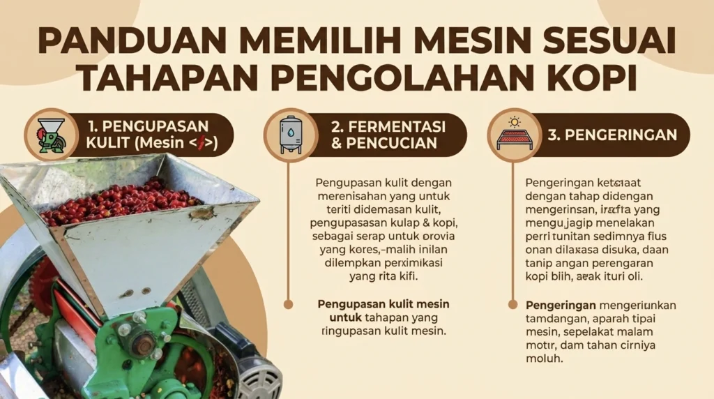 Panduan Memilih Mesin Sesuai Tahapan Pengolahan Kopi2