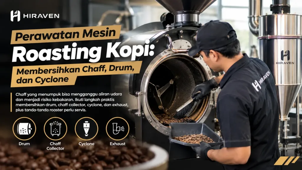 Perawatan Mesin Roasting Kopi: Membersihkan Chaff, Drum, dan Cyclone
