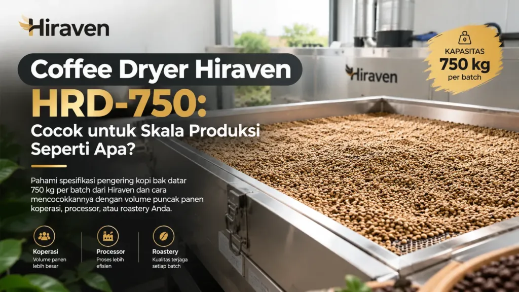 Coffee Dryer Hiraven Hrd 750 Cocok Untuk Skala Produksi Seperti Apa