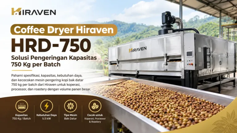 Coffee Dryer Hiraven Hrd 750 Solusi Pengeringan Kapasitas 750 Kg Per Batch