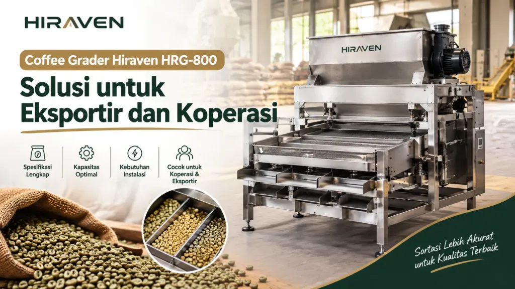 Coffee Grader Hiraven Hrg 800 Solusi Untuk Eksportir Dan Koperasi
