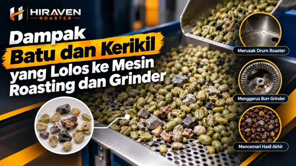 Dampak Batu Dan Kerikil Yang Lolos Ke Mesin Roasting Dan Grinder