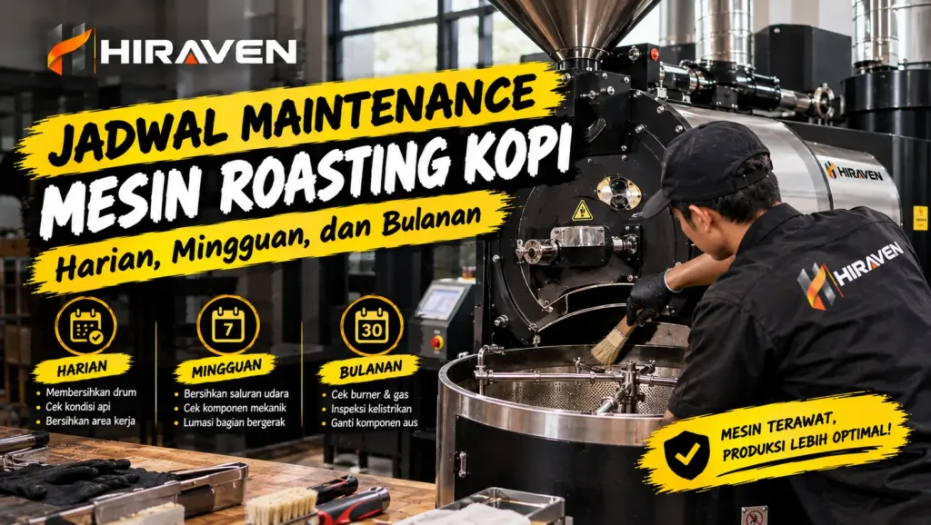 Jadwal Maintenance Mesin Roasting Kopi Harian Mingguan Dan Bulanan