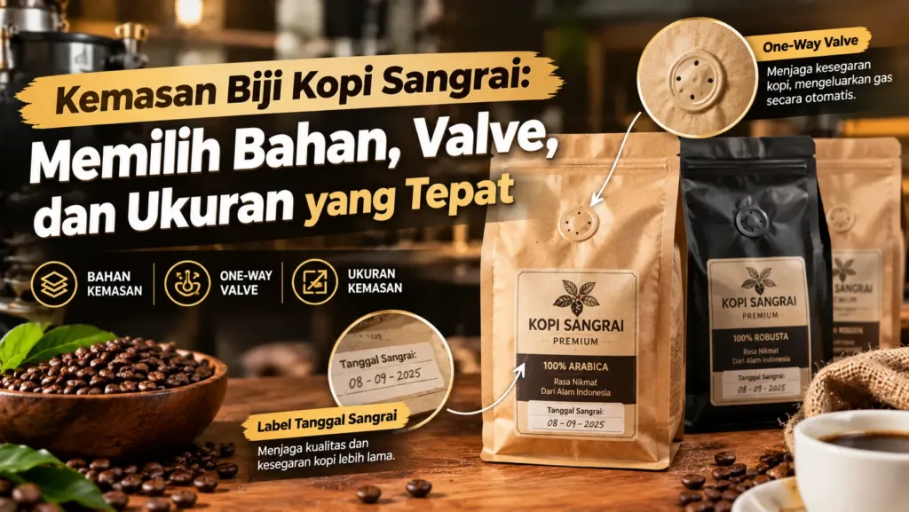 Kemasan Biji Kopi Sangrai Memilih Bahan Valve Dan Ukuran Yang Tepat