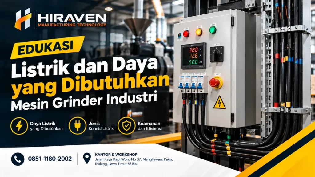 Listrik Dan Daya Yang Dibutuhkan Mesin Grinder Industri