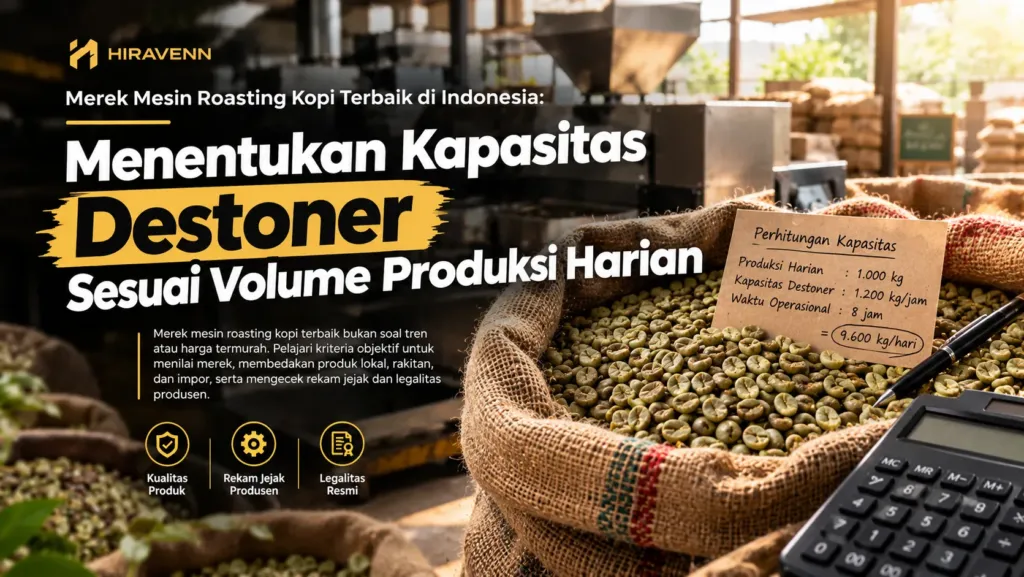 Menentukan Kapasitas Destoner Sesuai Volume Produksi Harian