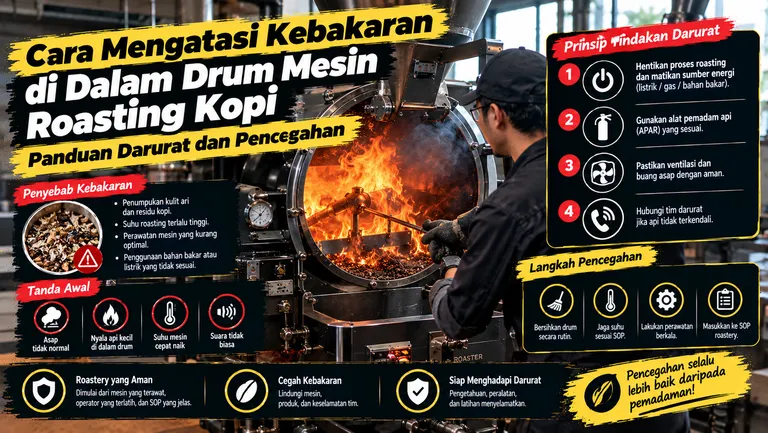 Panduan Darurat Kebakaran Mesin Roasting Kopi