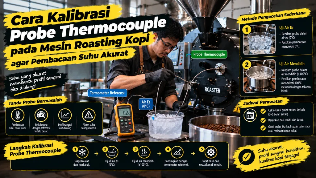 Panduan Kalibrasi Probe Thermocouple Mesin Roasting