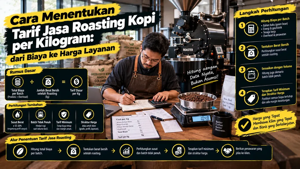 Panduan Menentukan Tarif Roasting Kopi