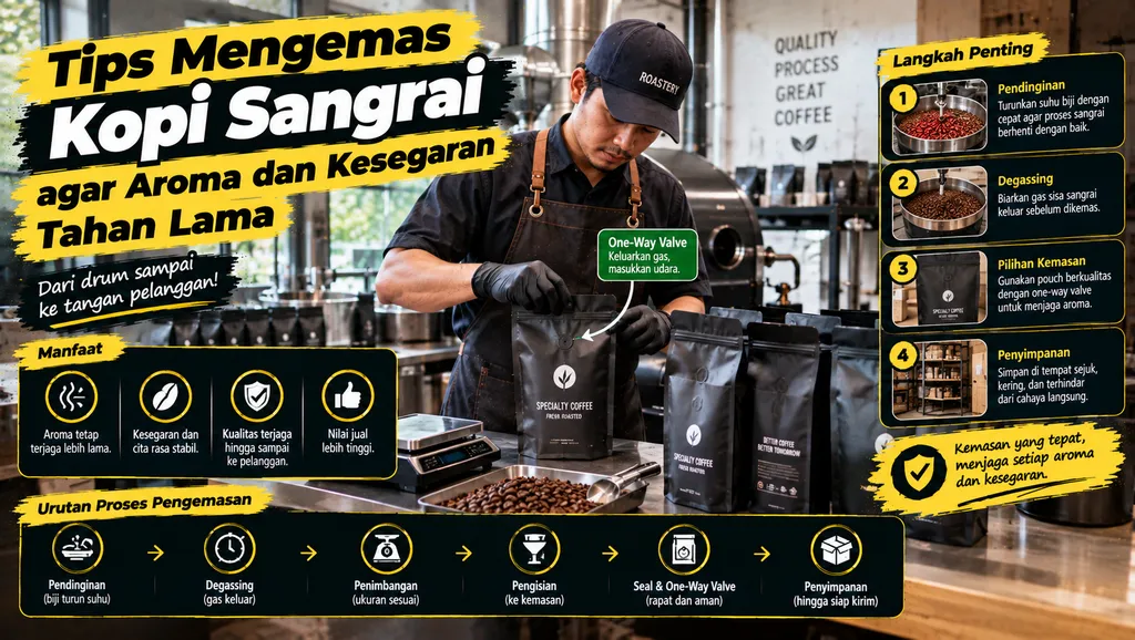 Panduan Mengemas Kopi Sangrai Berkualitas