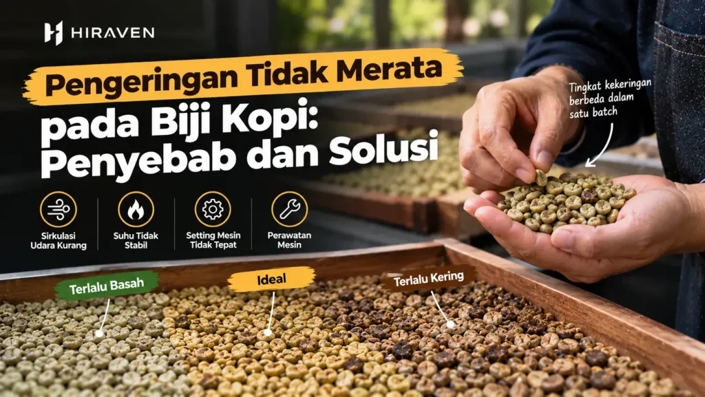Pengeringan Tidak Merata Pada Biji Kopi Penyebab Dan Solusi